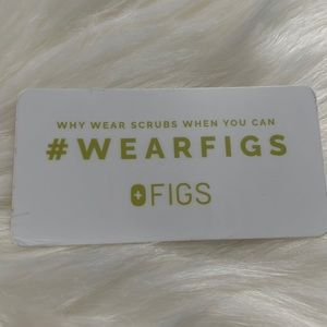 Figs sticker " Why wear scrubs when you can wear figs"